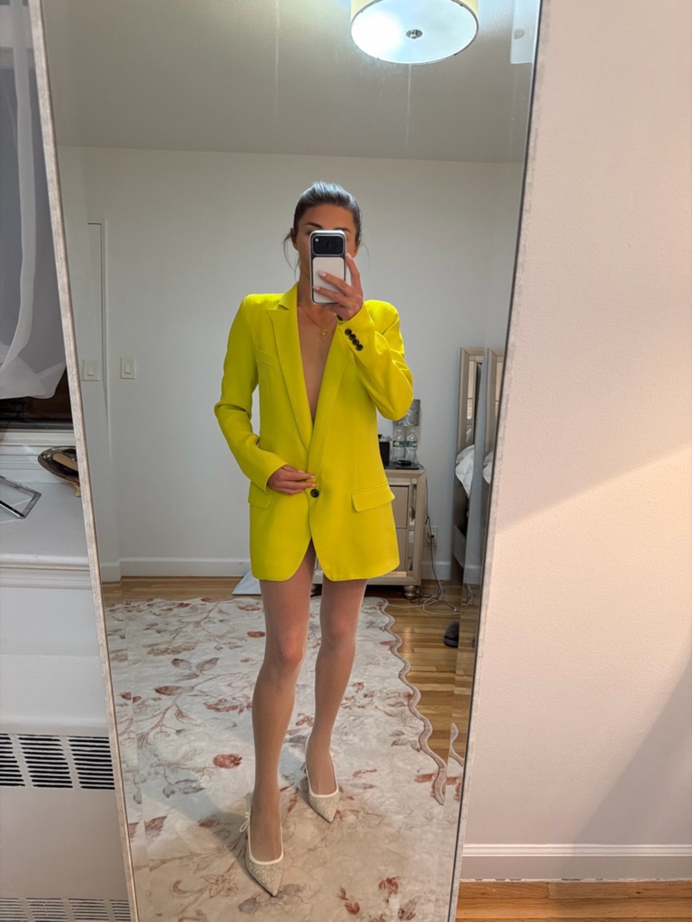Smythe Neon Yellow Tailored Blazer